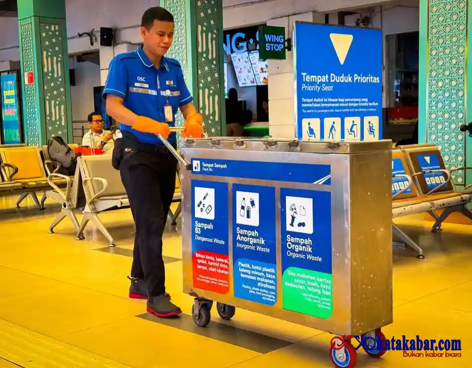 Mulai Stasiun Pasar Senen, KAI Daop 1 Jakarta Bangun Budaya Pilah Sampah Bersama Pelanggan