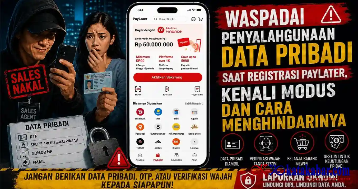Waspada Penyalahgunaan Data Pribadi Saat Registrasi Paylater, Kenali Modus dan Cara Hindari!