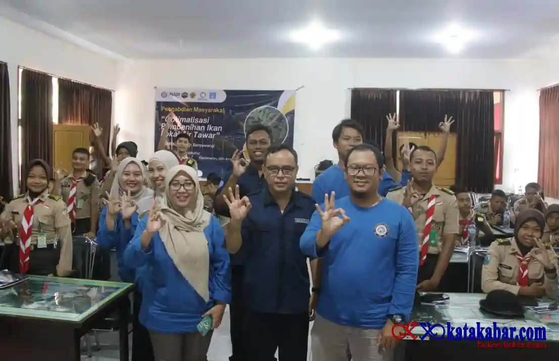 Tim Pengabdian Masyarakat Akuakultur Fikkia Gencarkan Edukasi Pembenihan di SMKN 1 Glagah Banyuwangi