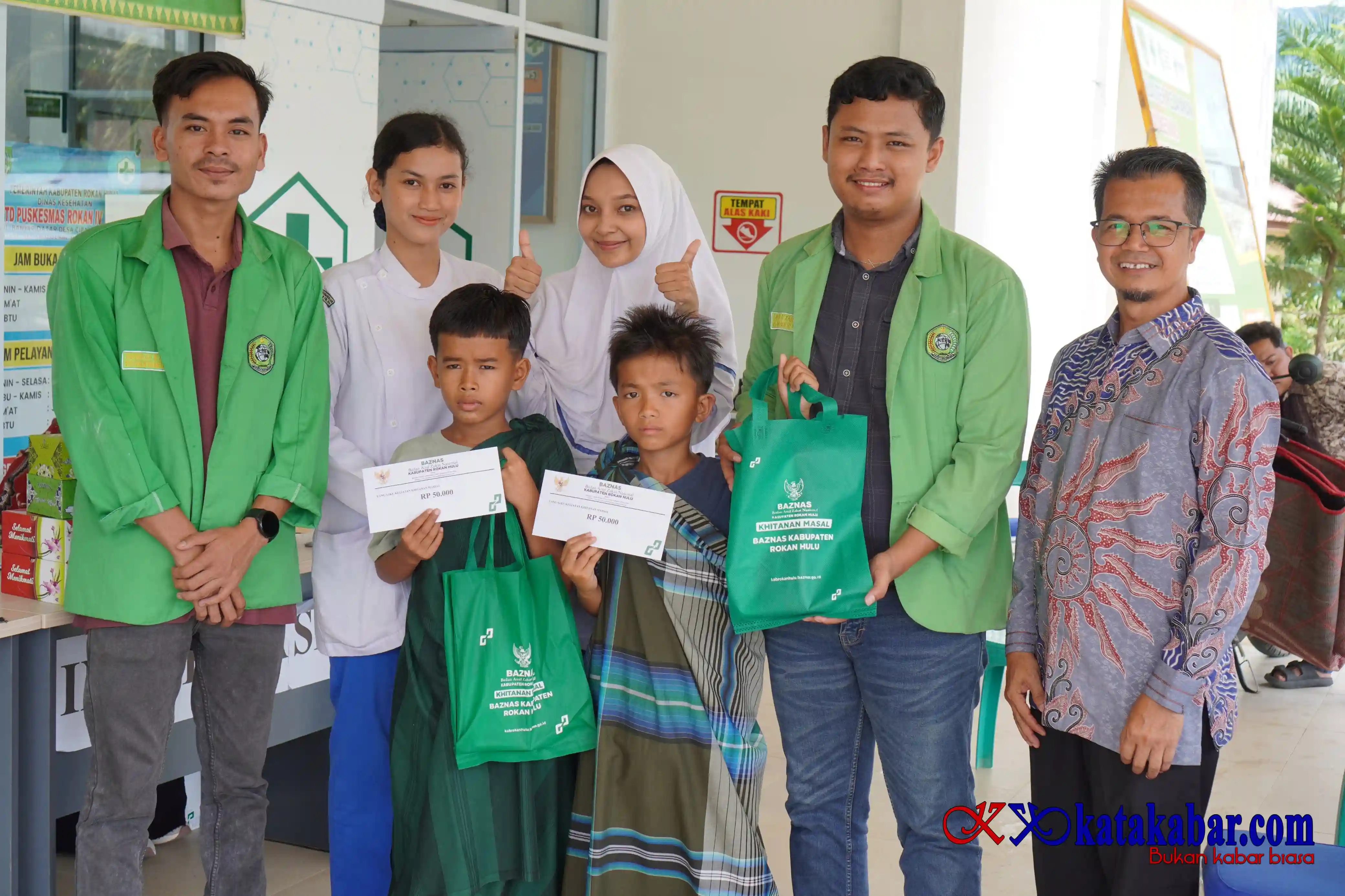 Kolaborasi Mulia: Baznas dan BEM UPP Gelar Khitanan Massal di Rokan IV Koto