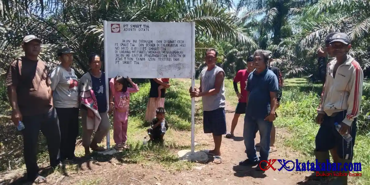Perlakuan Diskriminatif PT SMART Tbk, Akses Jalan Petani Sawit di Labura Dibatasi