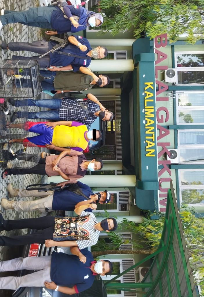 Balai Gakkum KLHK Wilayah Kalimantan Borgol Tiga  Orang Pelaku