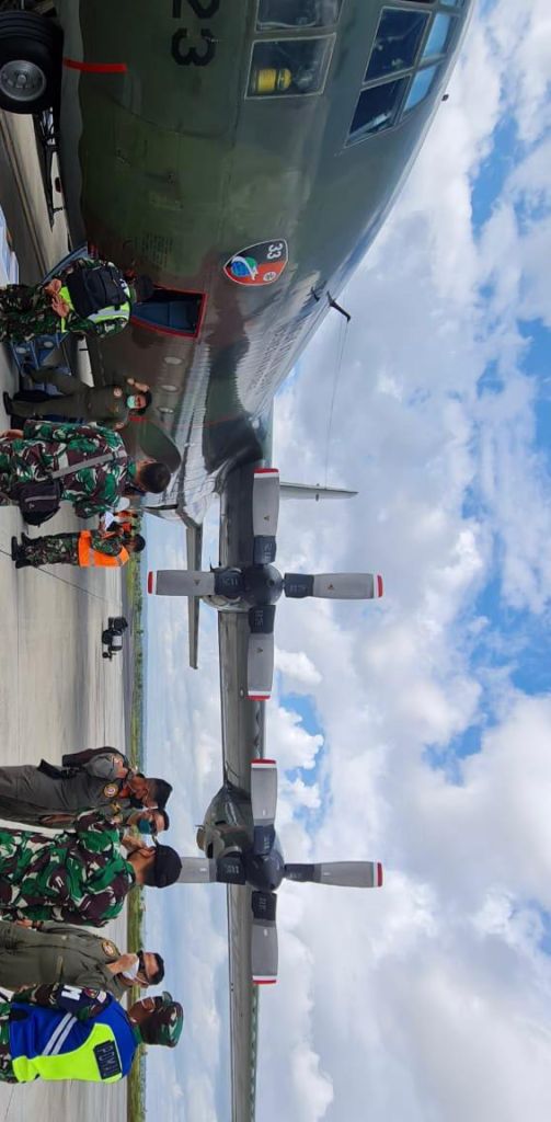 Latihan PAR 21, TNI AU Kerahkan Pesawat Hercules A-1323