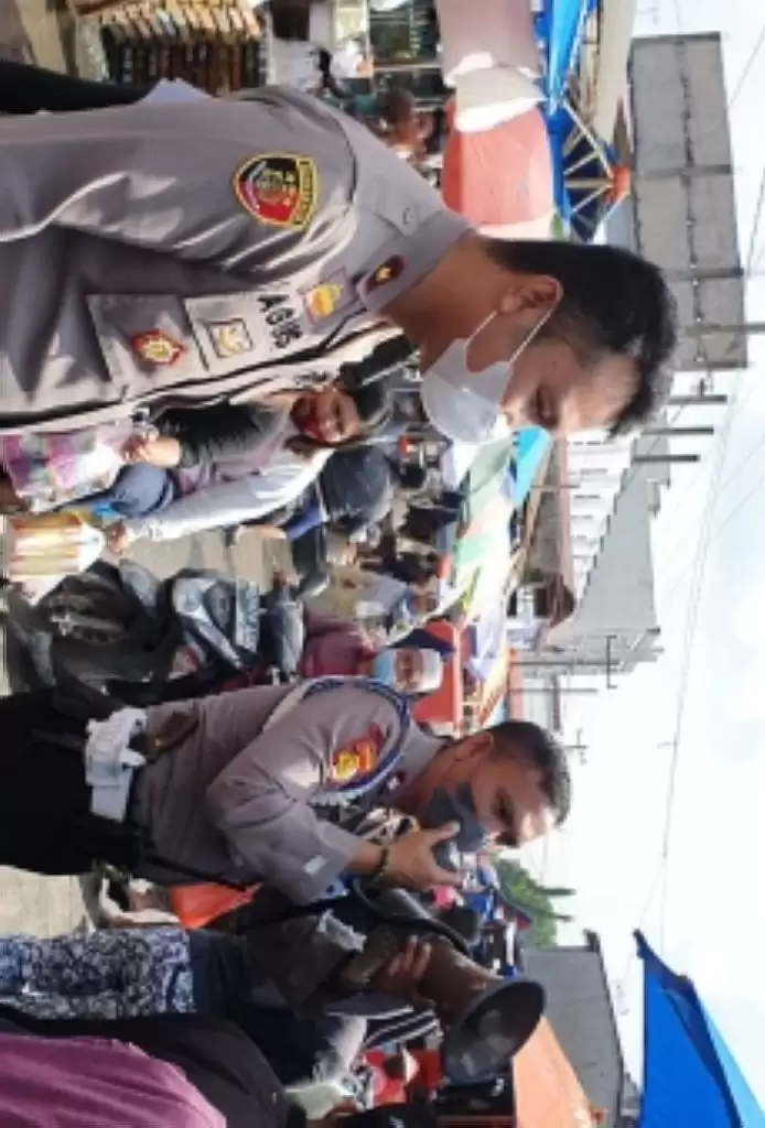 Kompol M Agustiawan ST SIK Blusukan ke Pajak Gambir