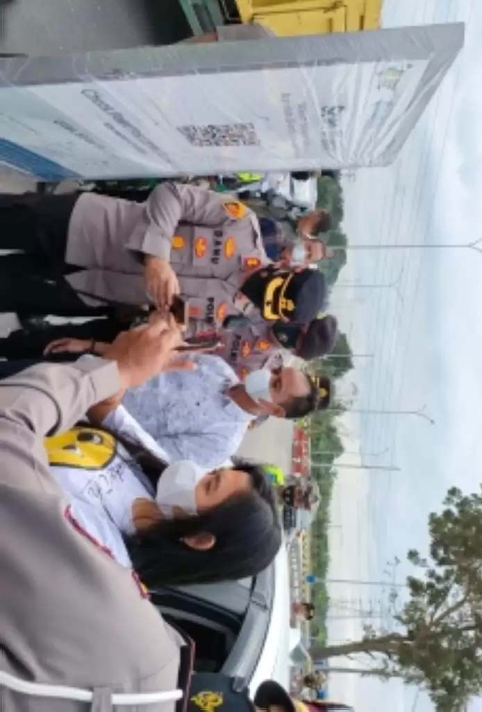 Lewat Perbatasan Binjai Langkat Harus Menunjukan Surat Vaksin