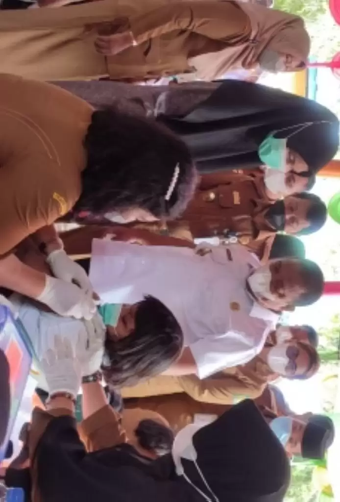 Vaksinasi Merdeka Anak di Langkat Berjalan Lancar