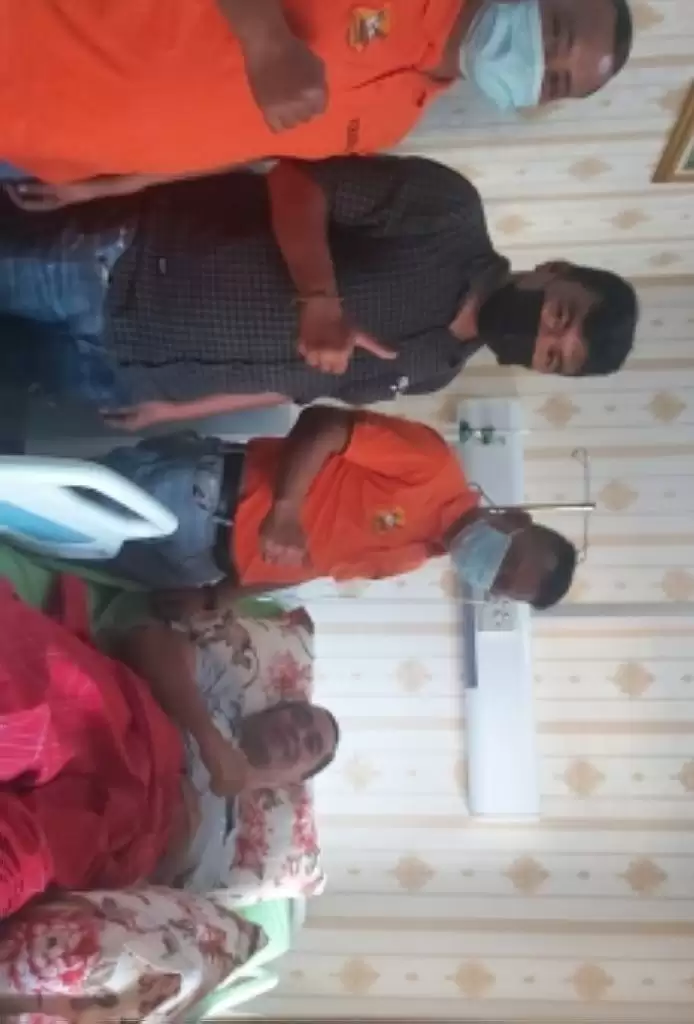 Ketua Pewarta Jenguk Kapolsek Delitua di RS Bhayangkara