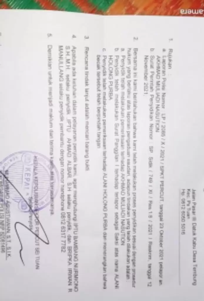 Beca Pedagang Sayur Dicuri, Laporan 2021  Tak Terungkap