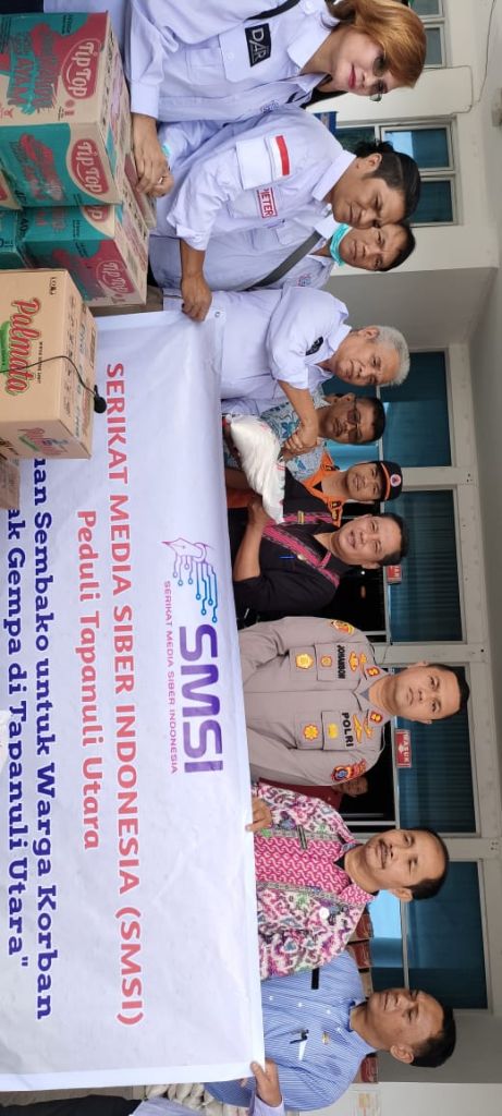 SMSI Salurkan Bantuan Korban Gempa Taput