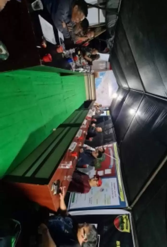 Bersama Dandim dan Kapolres, Bupati Taput Tinjau Posko Gempa