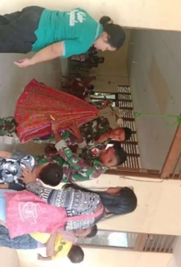 Tentang Satgas Pamtas Yonarmed 19 105 TRK, Posyandu Ibu dan Anak di Perbatasan