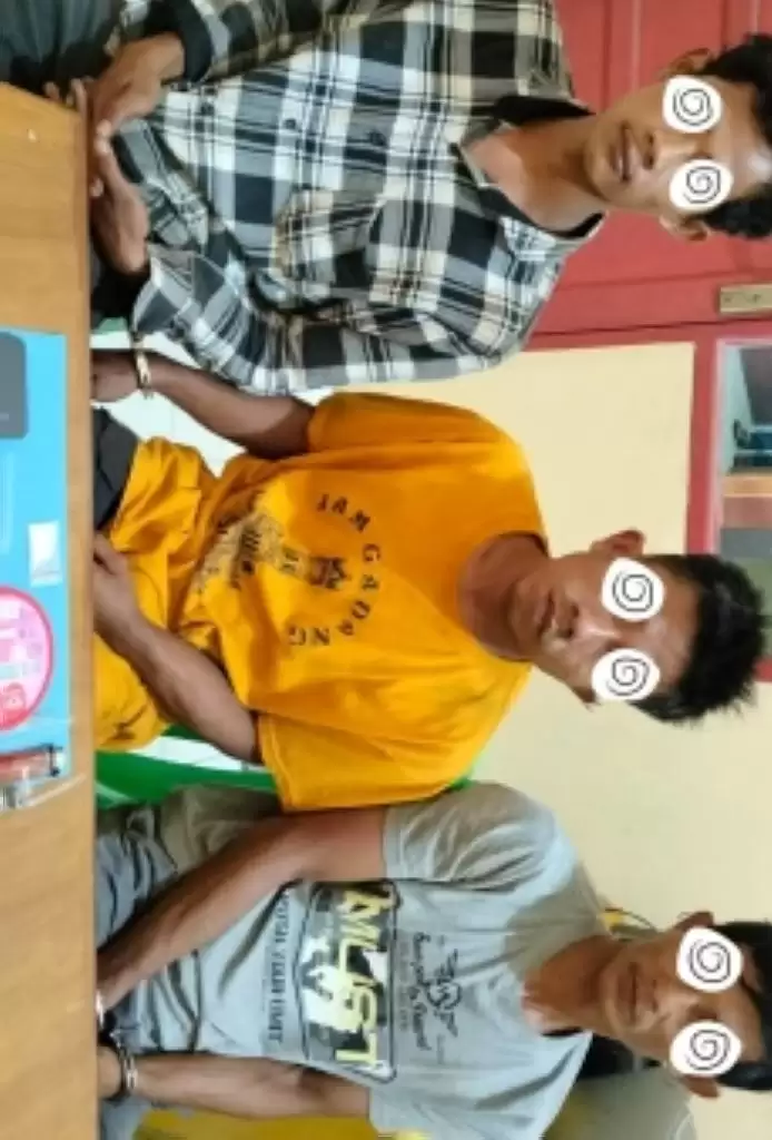 Polsek Rimba Melintang Ringkus Tiga Pria dan Sita 1,63 Gram Sabu
