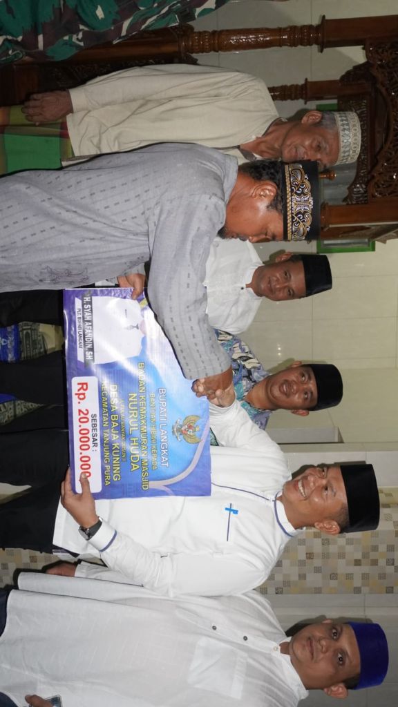 Rombongan Safari Ramadhan Pemkab Langkat ke Masjid Nurul Huda Tanjungpura