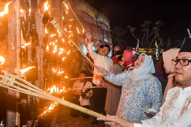 'Gegap Gempita' Festival Lampu Colok di Mandau, Ini Titah Bupati Bengkalis