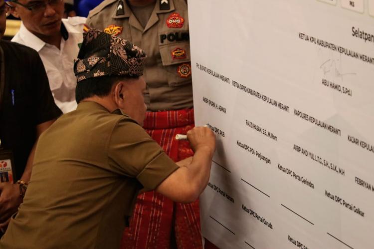 Deklarasi Pemilu Damai 2024 di Kepulauan Meranti