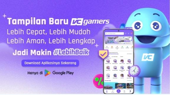 VCGamers Rilis Tampilan Anyar, Transaksi Game dan Produk Digital Jadi Mudah