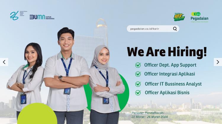 PT Pegadaian Kembali Buka Lowongan untuk Lulusan IT