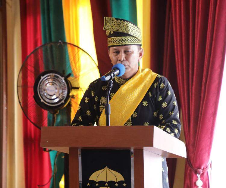 Petuah Wabup Rokan Hulu di Prosesi Adat Jalang Monjalang Mamak Ujung Batu
