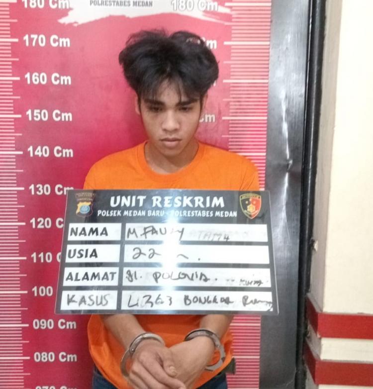 Reskrim Polsek Medan Baru Tangkap Pelaku Bongkar Rumah