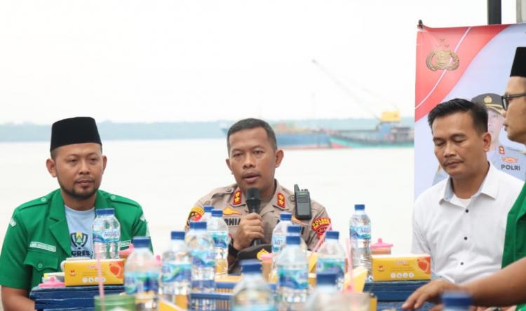 'Jumat Curhat' Bersama GP Ansor, Kapolres Kepulauan Meranti: Kedepankan Harkamtibmas