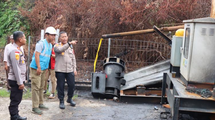 Lihat PLTD Lemang, Kapolres Harap Tidak Ada Pemadaman Listrik Saat Pilkada 2024