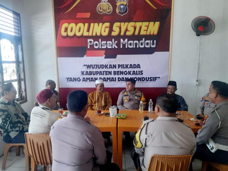 Cooling System, Polsek Mandau Ciptakan Kamtibmas Tiap Tahapan Pilkada 2024