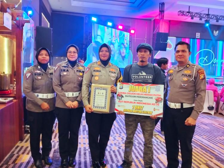 Mantap! Kasatlantas Polres Bengkalis Raih Penghargaan Kasat Terbaik 1 se Polda Riau