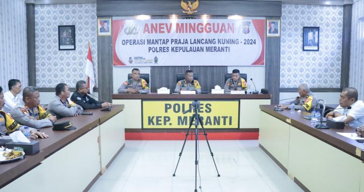Pastikan Gelaran Pilkada, Kapolres Gelar Anev Mingguan Bersam Jajaran