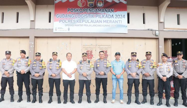 Bersama Kapolres Tim Supervisi Polda Riau Cek Kantor KPU, Bawaslu dan Gudang Logistik