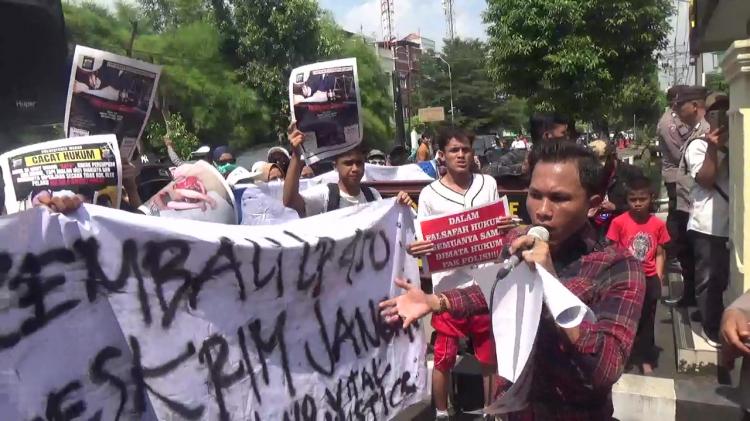 Kasus Penganiayaan Dihentikan? Polrestabes Medan Lagi-Lagi Di Demo