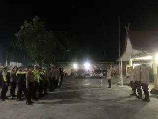 Gaskeun! Polres Kuansing Rutin Patroli Jaga Situasi Kamtibmas Meski Pilkada Telah Usai