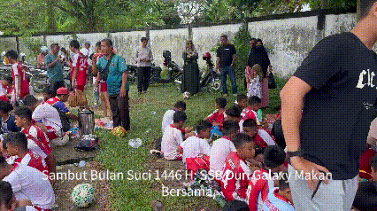 Sambut Bulan Suci 1446 H: SSB Duri Galaxy Makan Bersama, Ibadah Wajib Main Bola Tetap