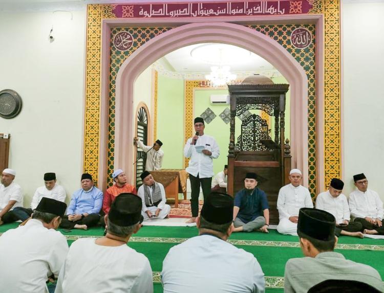 Bupati Bengkalis Sambut Safari Ramadhan Pemprov Riau di Bathin Solapan