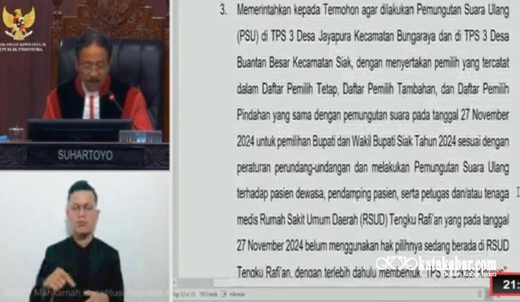 Soal Pemilih di Lokasi Khusus RSUD Tengku Rafian Siak, KPU Diingatkan Ikuti Amar Putusan MK, Tak Ada Disebutkan Jumlah!