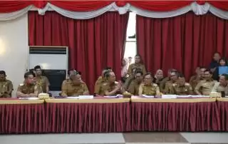 Bupati Rohul Ikuti Rapat TPID Jelang Lebaran 2025 Bersama Gubri