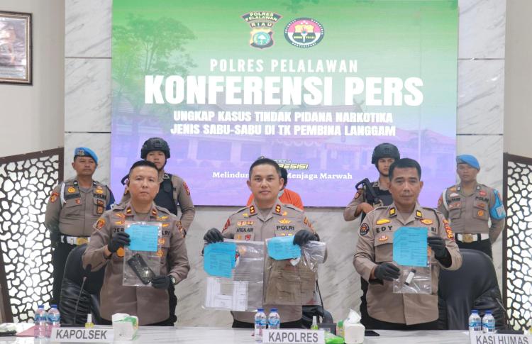 Polisi Tangkap Pelaku Temukan Bong  di TK Negeri Langgam