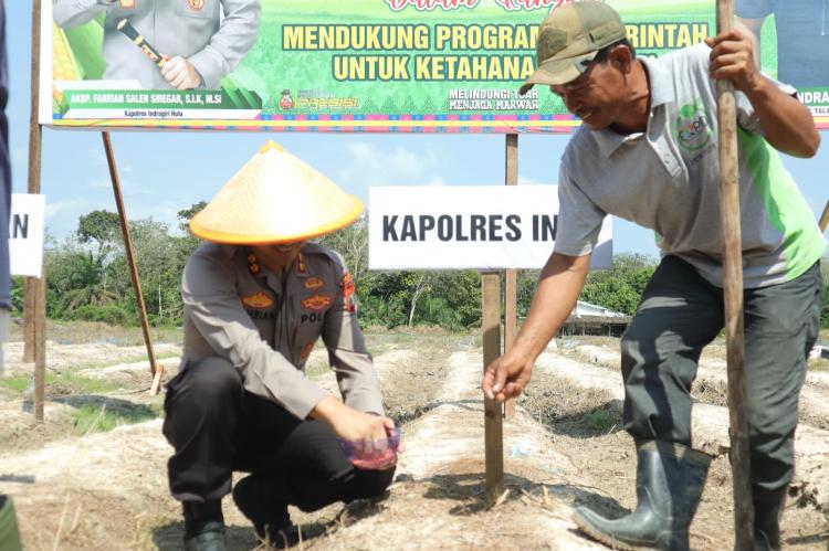 AKBP Fahrian Gaungkan Ketahanan Pangan dari 'Kota Kedondong