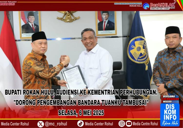 Audiensi Bersama Kemenhub, Bupati Rohul Dorong Pengembangan Bandara
