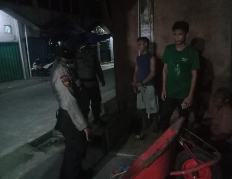 Masyarakat Rasakan Manfaat KRYD, Polsek Kawasan Pelabuhan Tembilahan Patroli Malam