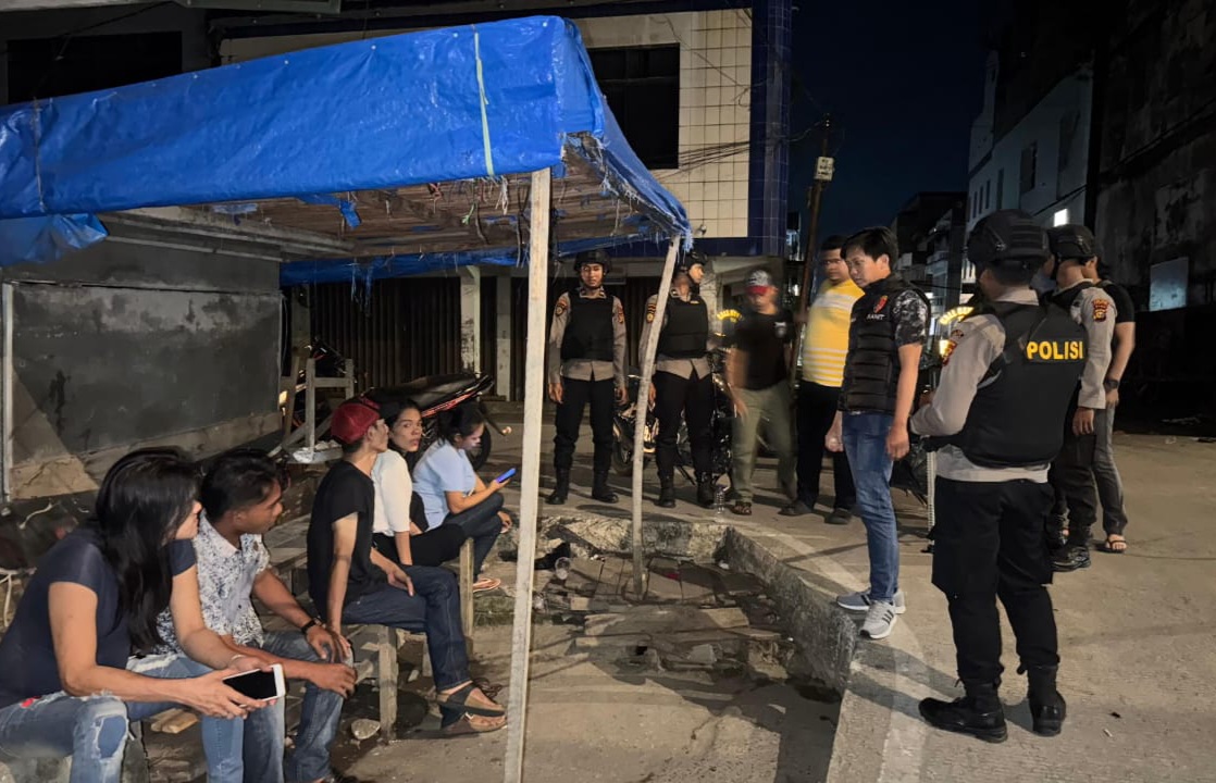 Gelar Patroli Malam, Tim Raga Polres Inhil Antisipasi Premanisme dan Geng Motor