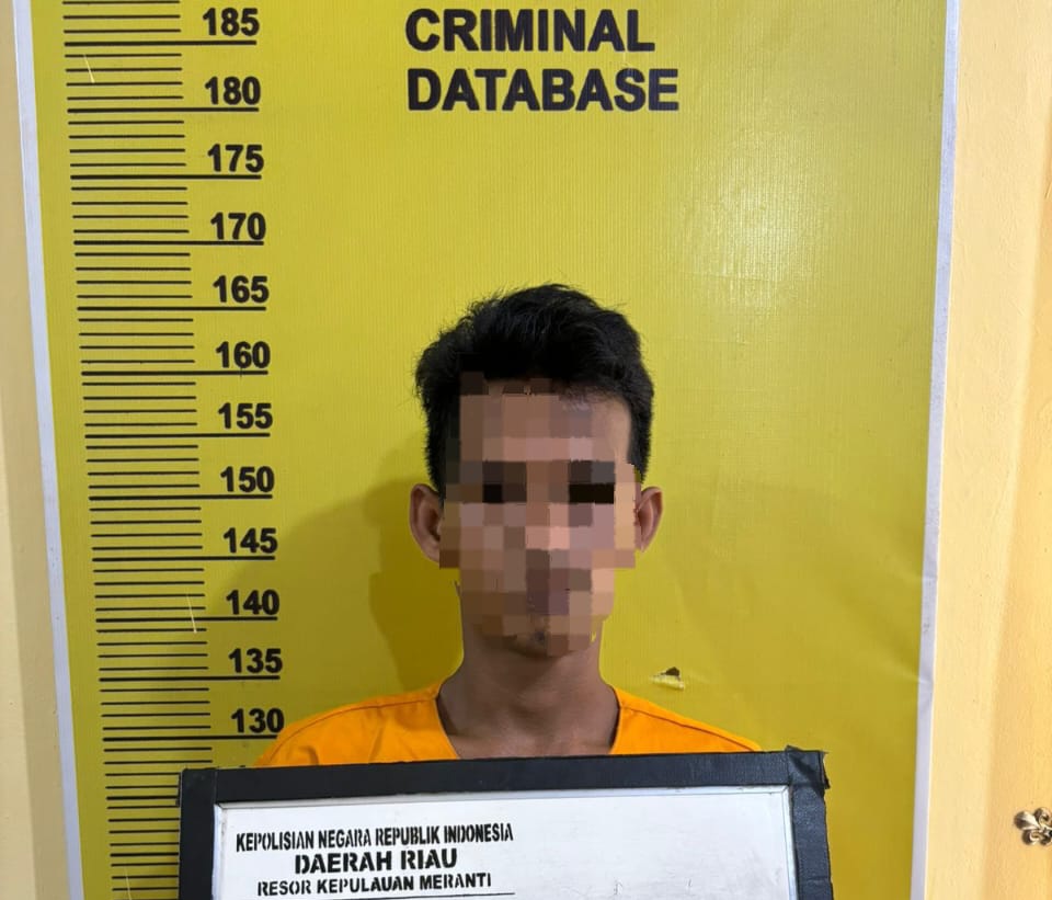 Bogem Mata Kiri Istri, Pelaku KDRT Diborgol Satreskrim Polres Kepulauan Meranti