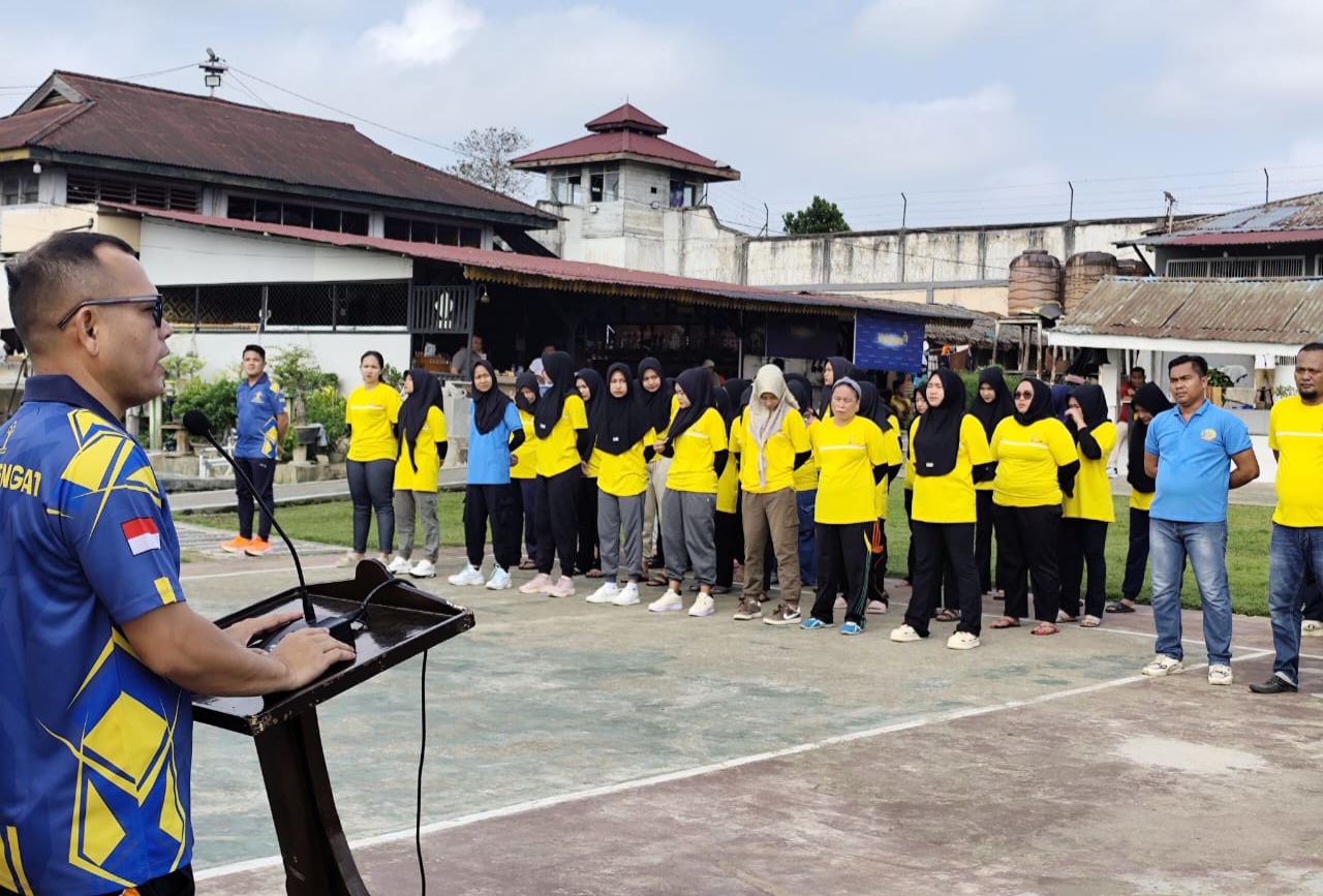 Rutan Rengat Inhu Gelar Ragam Pertandingan Olahraga