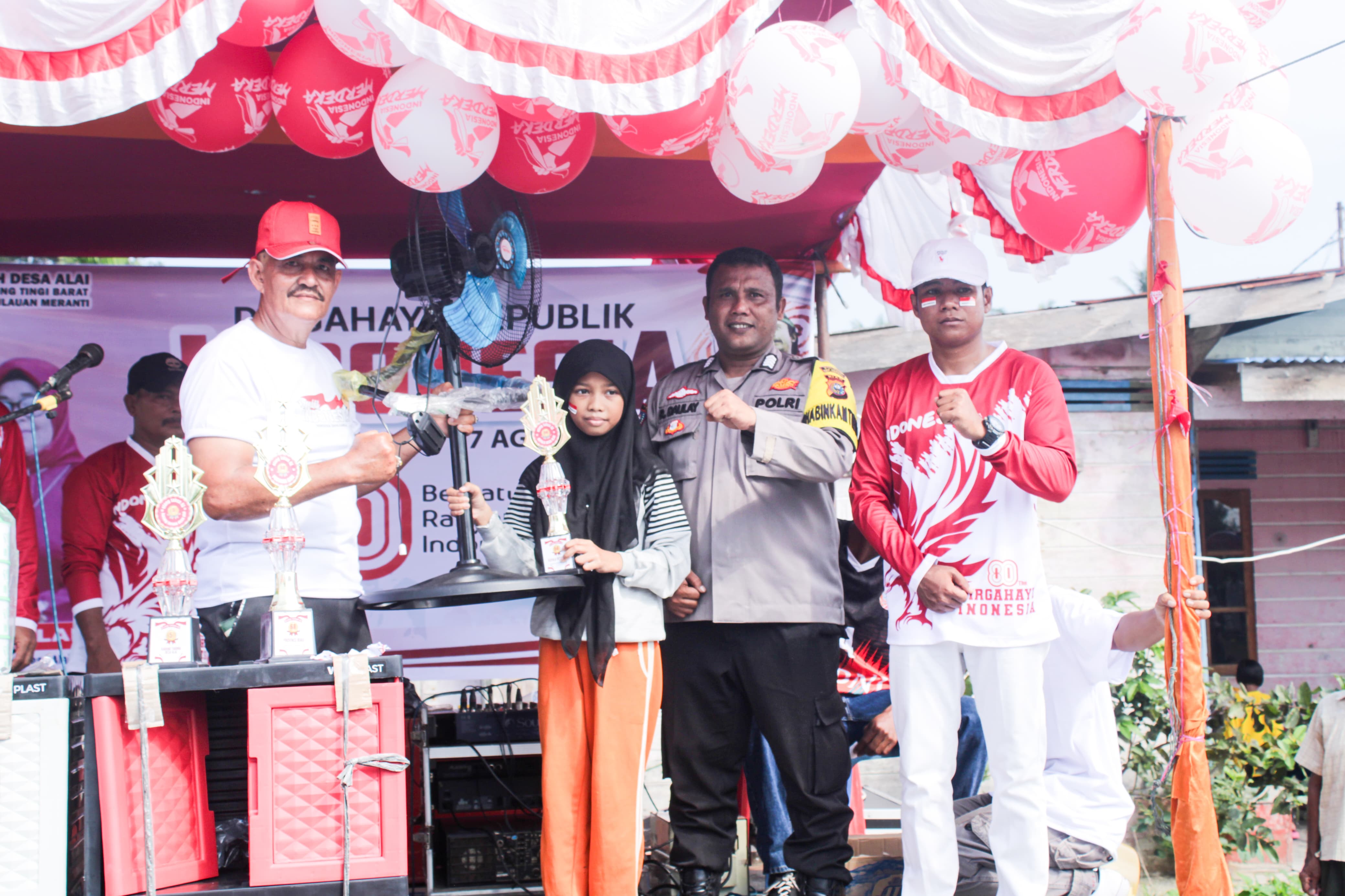 Sambut HUT RI ke 80 dan Hari Jadi Riau ke 68 Ribuan Warga Desa Alai Ikuti Jalan Santai