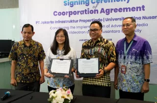 Jangkau Institusi Pendidikan, JIP Luncurkan LED Videotron di Lingkungan Kampus Binus