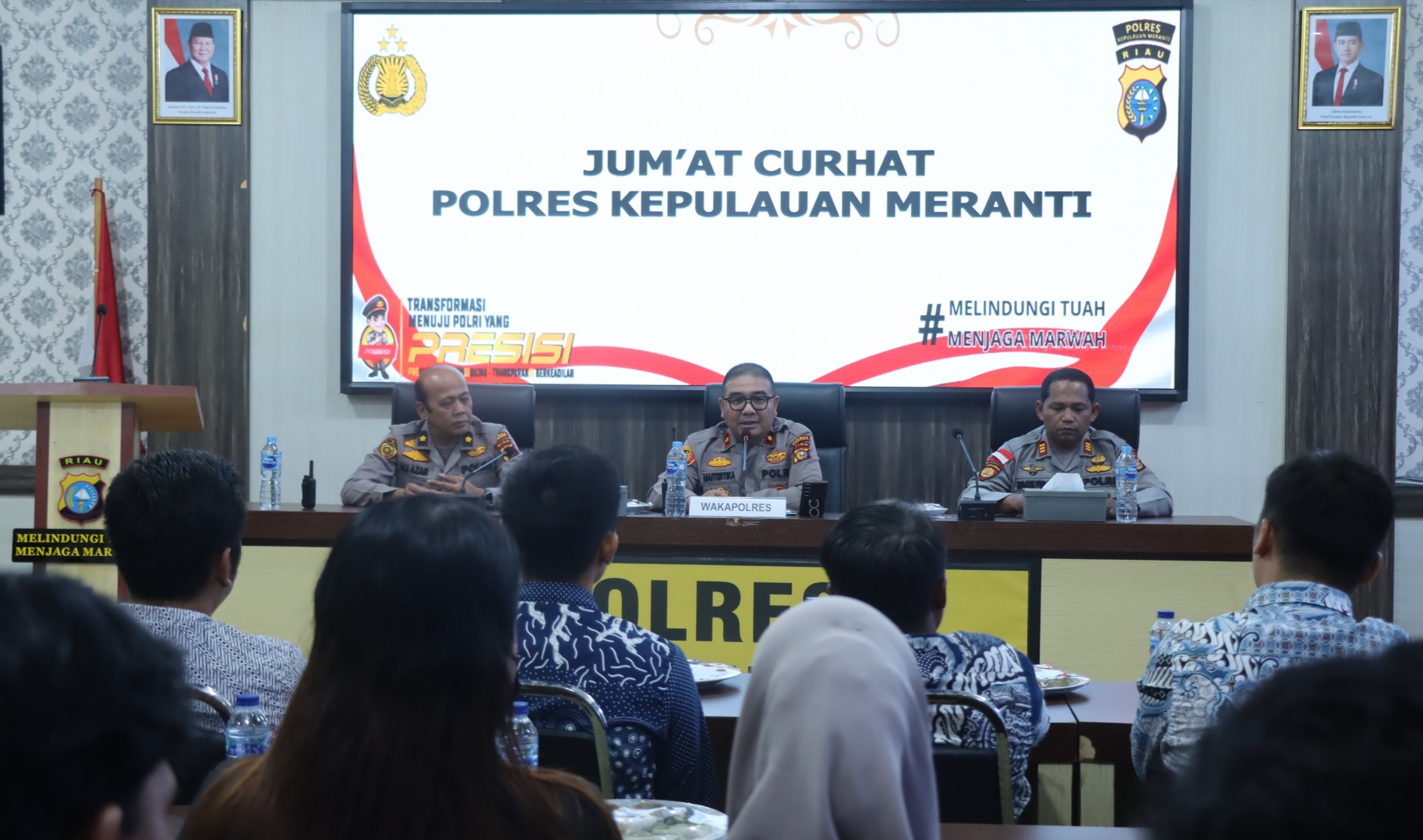 Jumat Curhat Polres Kepulauan Meranti Sosialsasi 110 Layanan Polisi