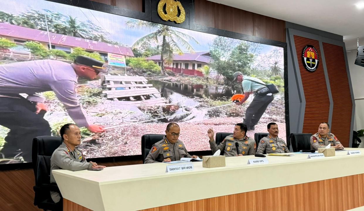 Mantap! Polda Riau Bangun 26 Jembatan Merah Putih Presisi di Daerah Terpencil
