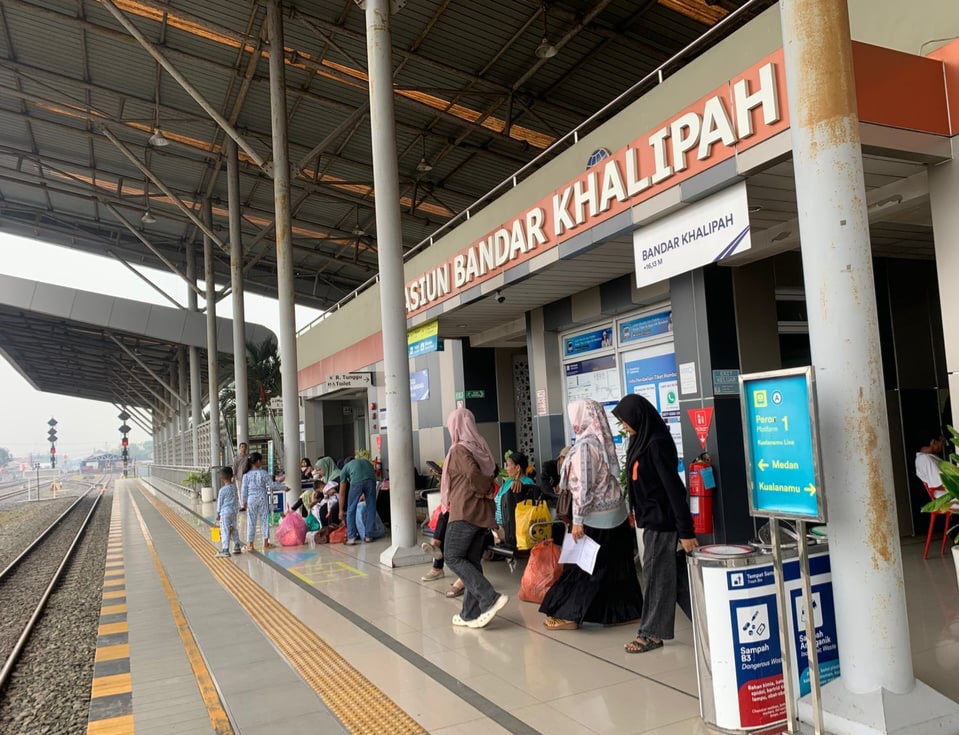 Kian Diminati, Stasiun Bandar Khalipah Hubungkan KA Bandara Hingga Bus Listrik