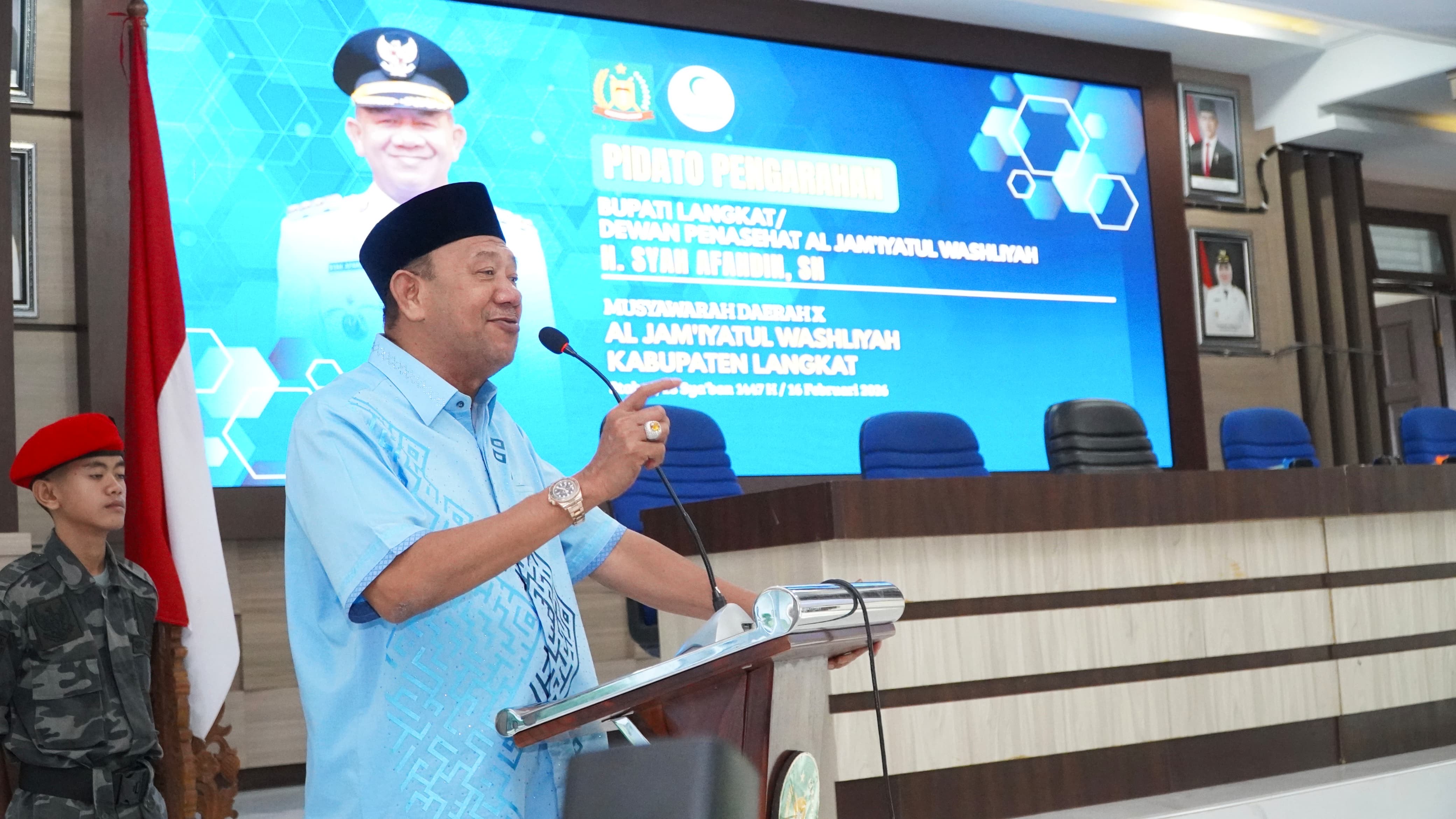 Buka Musda X Al Washliyah, Bupati Syah Afandin Tegaskan Sinergi Untuk Langkat Marhamah