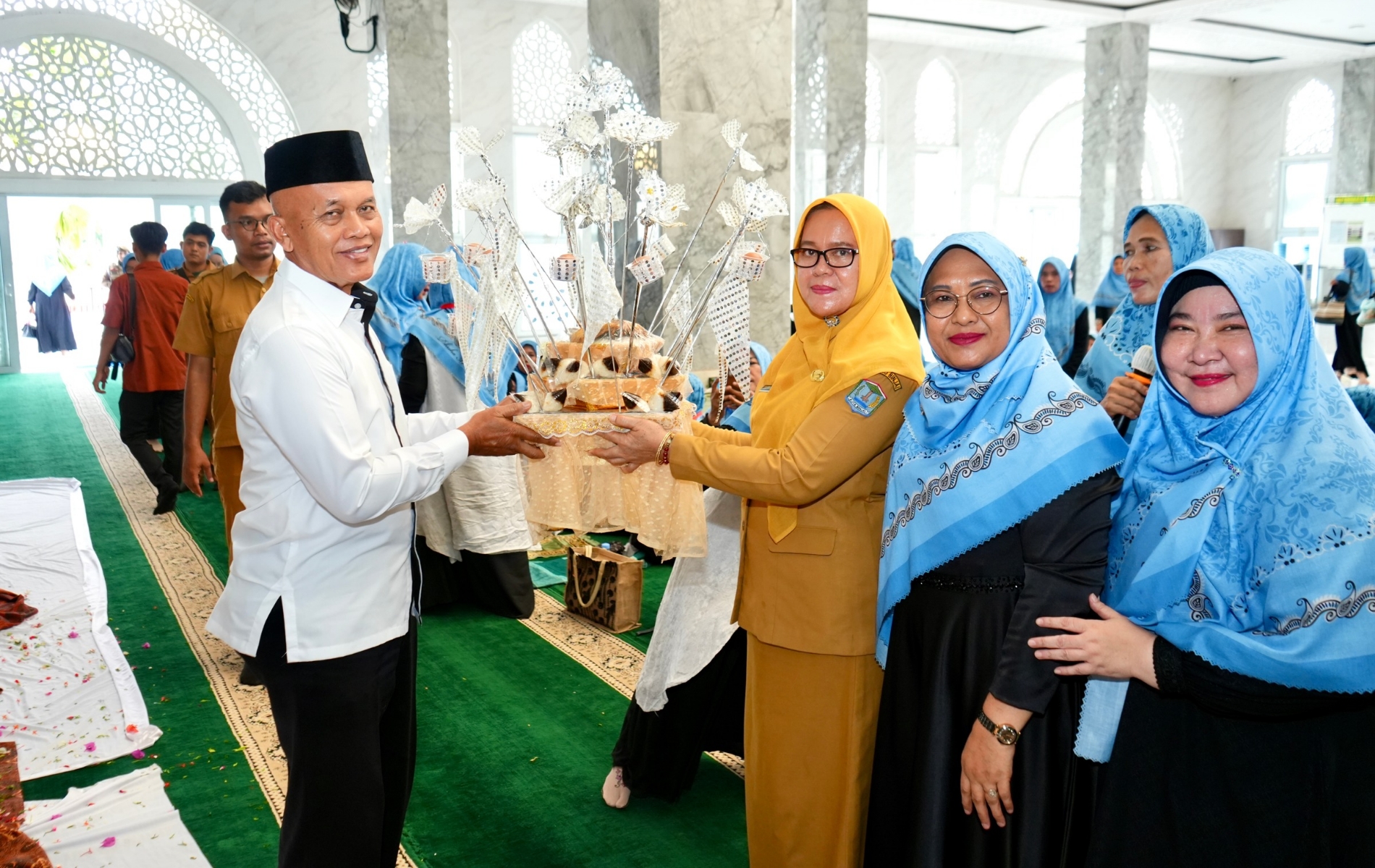 Pengajian Dhuha dan Tepung Tawar 45 Calon Jemaah Haji Binjai Digelar