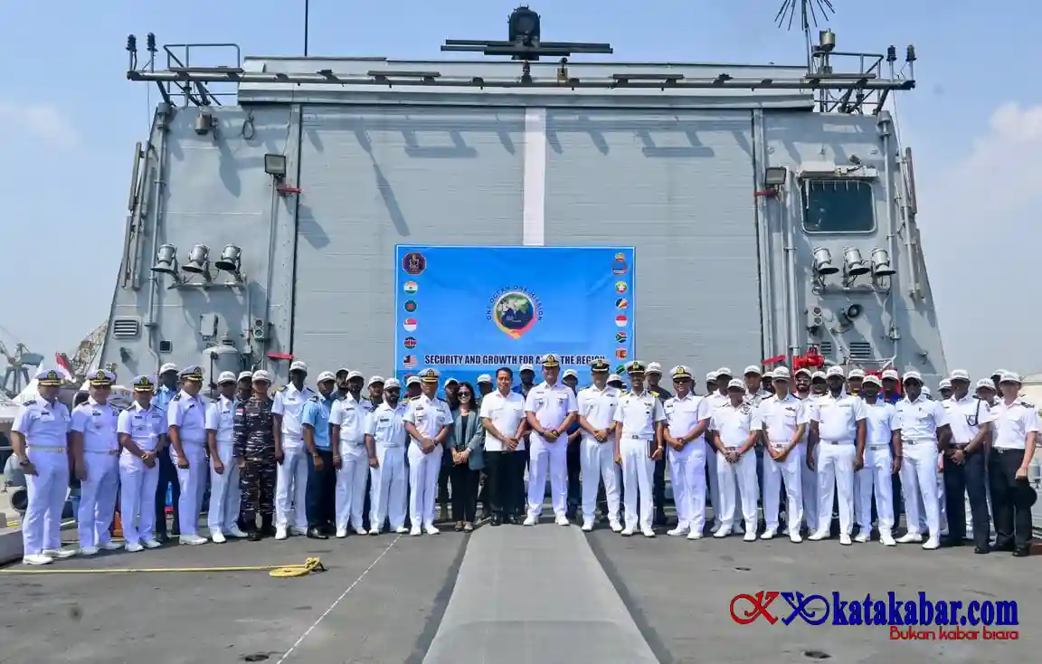 INS Sunayna Tiba di Jakarta, Misi 'One Ocean, One Mission' Perkuat Sinergi Maritim Indonesia-India
